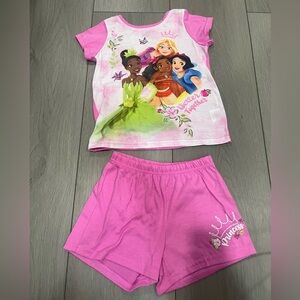 Disney Princess Pink Kids Pajama Set